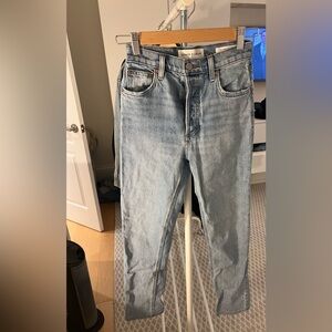 Denim Forum Blue Straight Jeans